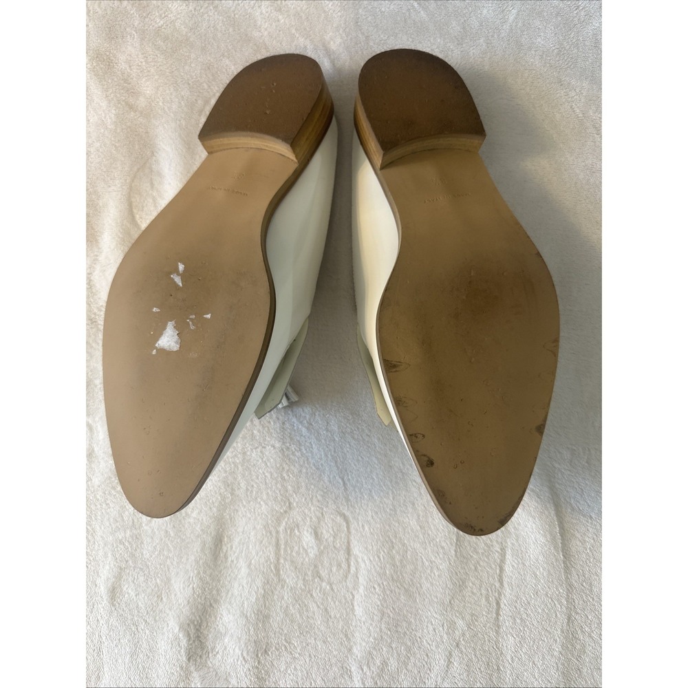 Everlane Womens Sz 8.5 White The Modern‎ Tassel Loafer Mule Leather Slip On - Picture 7 of 10
